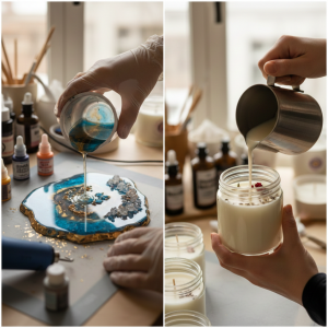 Resin Art & Candle making 1 Month Membership